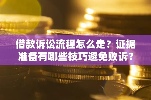 济南借款诉讼流程怎么走？证据准备有哪些技巧避免败诉？