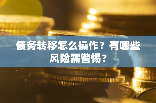 济南债务转移怎么操作？有哪些风险需警惕？