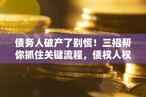 济南债务人破产了别慌！三招帮你抓住关键流程，债权人权益不再缩水