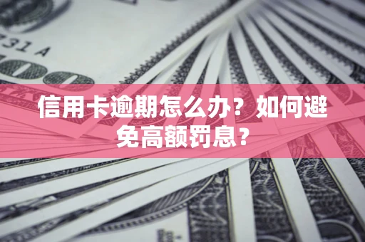济南信用卡逾期怎么办？如何避免高额罚息？
