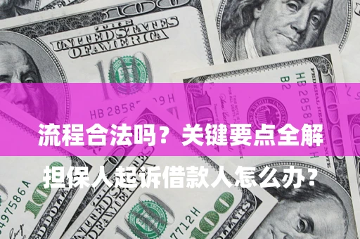 济南

担保人起诉借款人怎么办？流程合法吗？关键要点全解析