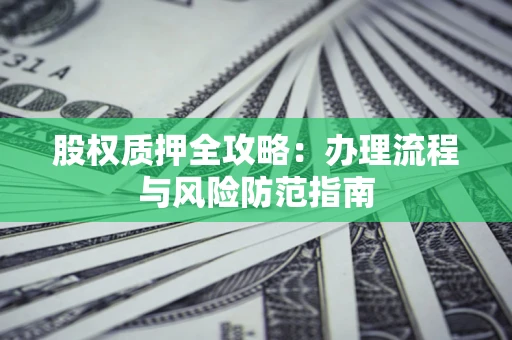 济南股权质押全攻略：办理流程与风险防范指南